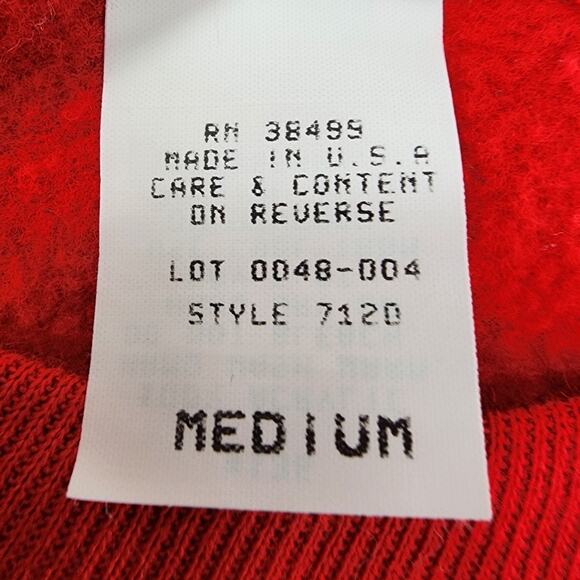 Vintage Nutcracker Sweatshirt Womens M Red Dual-Sided Teddy Bear Christmas Party - Picture 8 of 12